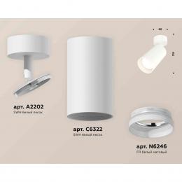 Комплект накладного светильника Ambrella light Techno Spot XM6322010 SWH/FR белый песок/белый матовый (A2202, C6322, N6246)  купить